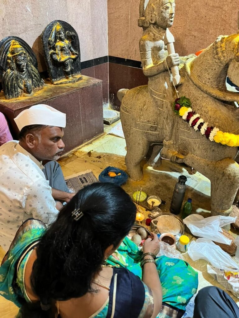 धामणीत खंडोबाला फुलांची आरास व पारंपारिक श्रीखंड पुजा संपन्न !! img 20260303 wa0322