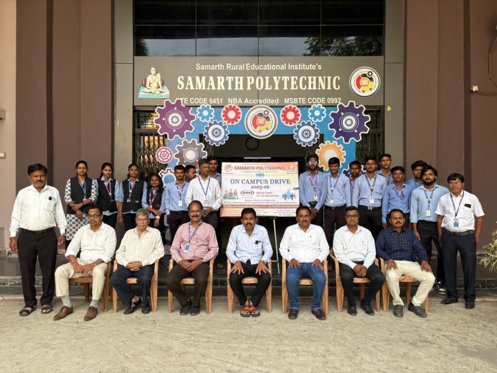 मोरडे फूड्स प्रा. लि.कंपनी मध्ये समर्थ पॉलिटेक्निकच्या विद्यार्थ्यांची निवड !! img 20260404 wa0620