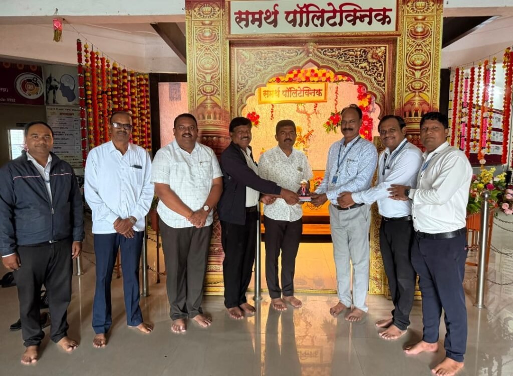 समर्थ पॉलीटेक्निक व फार्मसी ची शैक्षणिक गुणवत्तेवर पुन्हा एकदा मोहर; एमएसबीटीईच्या बाह्य निरीक्षणात ‘व्हेरी गुड’ मानांकन !! 1010089648