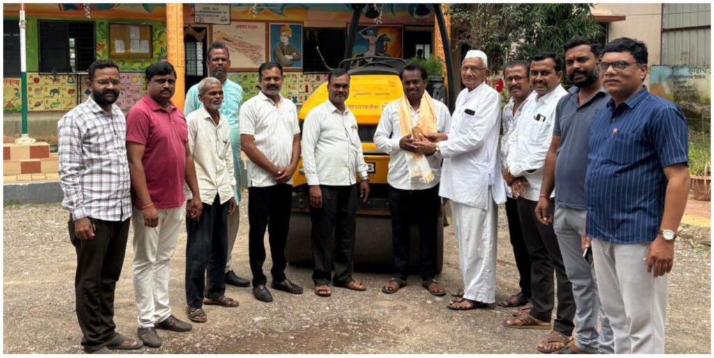 पुणे जिल्हा परिषद प्राथमिक केंद्रशाळा धामणी येथे क्रीडांगणाचे नूतनीकरण; ग्रामस्थांच्या सहकार्याने विद्यार्थ्यांसाठी आदर्श उपक्रम !! img 20260720 wa0327