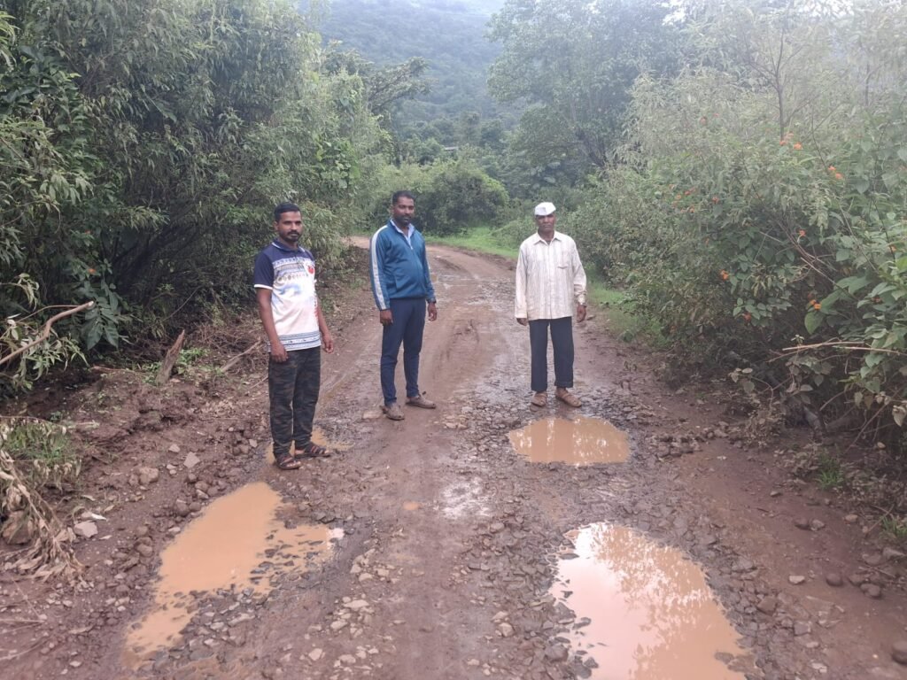 माळीन फाटा-असाणे रस्त्याची दुरवस्था; तातडीने दुरुस्ती करण्याची स्थानिकांची व प्रवाशांची मागणी !! 1010734443