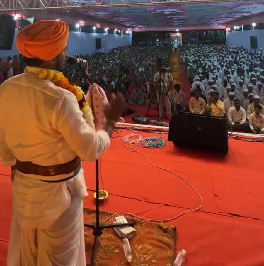 अवघा रंग एक झाला ; धामणी येथे श्रीकृष्ण जन्माष्टमी हरिनाम सप्ताहाच्या शताब्दी सोहळ्याला भक्तीचा महासागर !! 1010755844