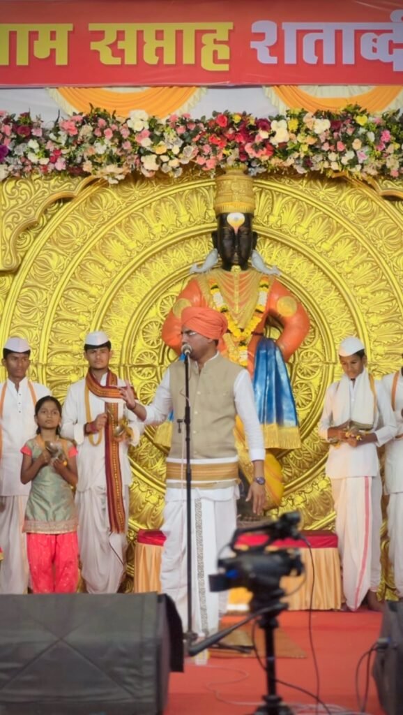 धामणी झाली अयोध्या नगरी ;अखंड हरिनाम सप्ताह शताब्दी सोहळ्यात सोपान महाराज सानप यांची कीर्तनरूपी सेवा संपन्न !! 1010766198