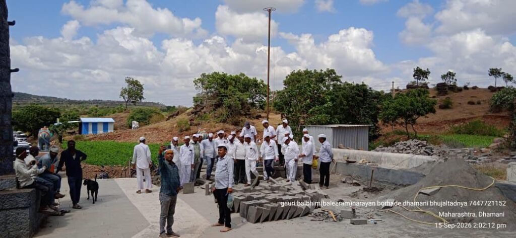 धामणी खंडोबाच्या दीपमाळ बांधकामासाठी सोनेवाडी ग्रामस्थांची १ लाख १९ हजारांची देणगी !! 1010968297